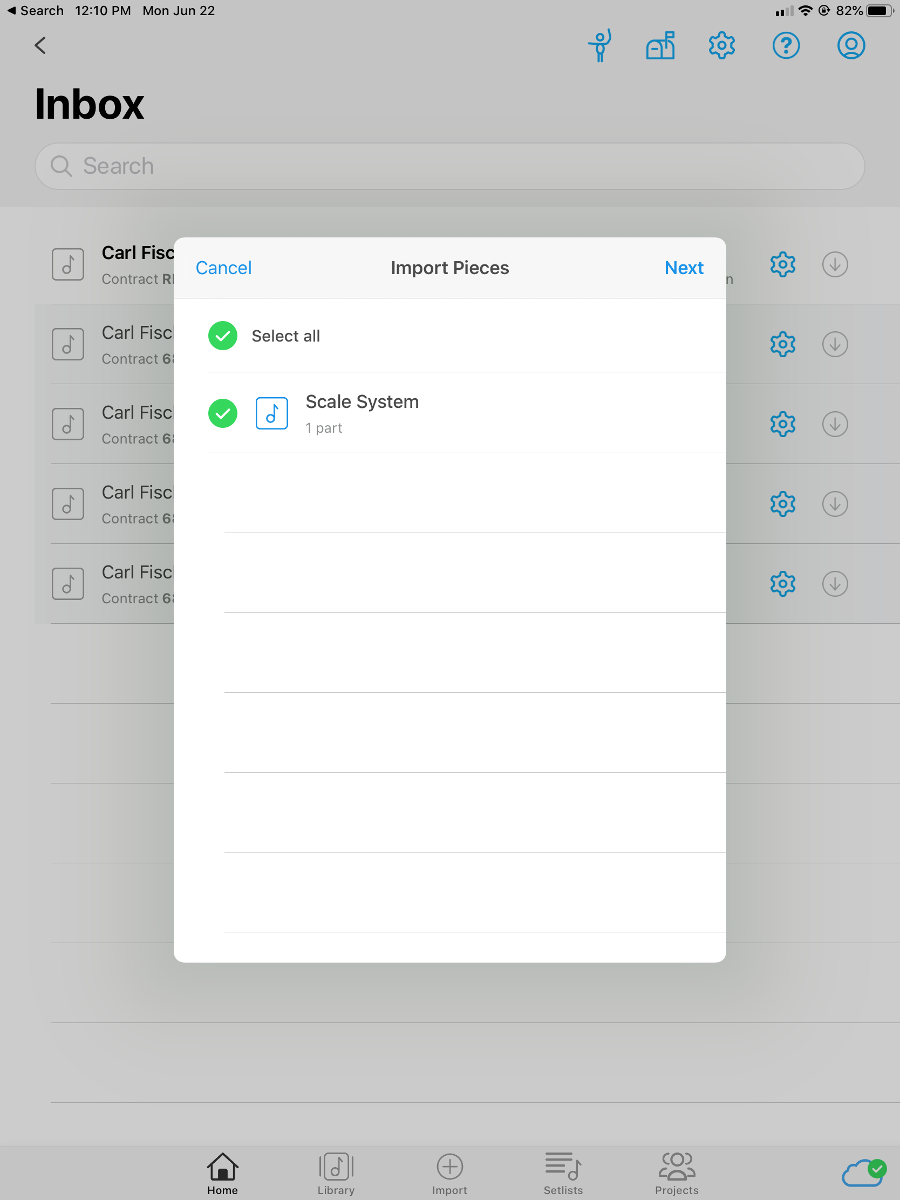 Newzik Messages Popup Screenshot